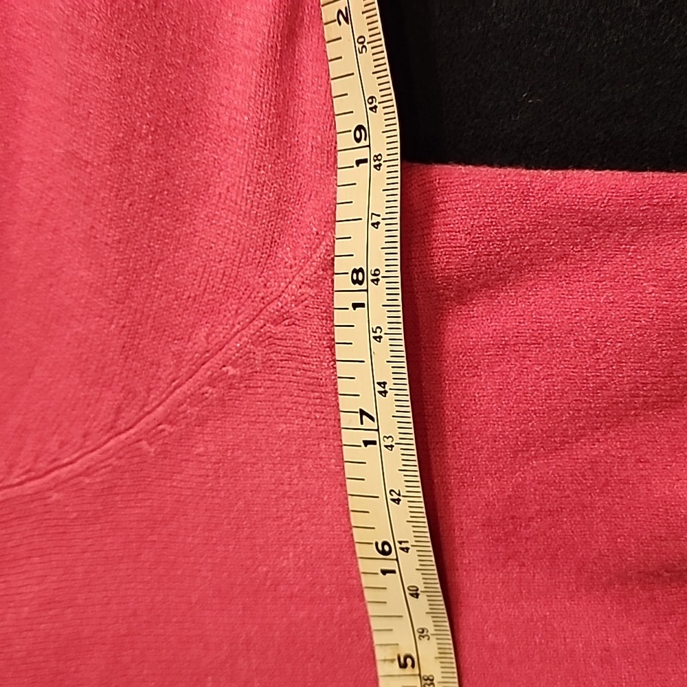 Pink Knit Button Down Cardigan Long Sleeve Sweater Medium - Picture 7 of 8